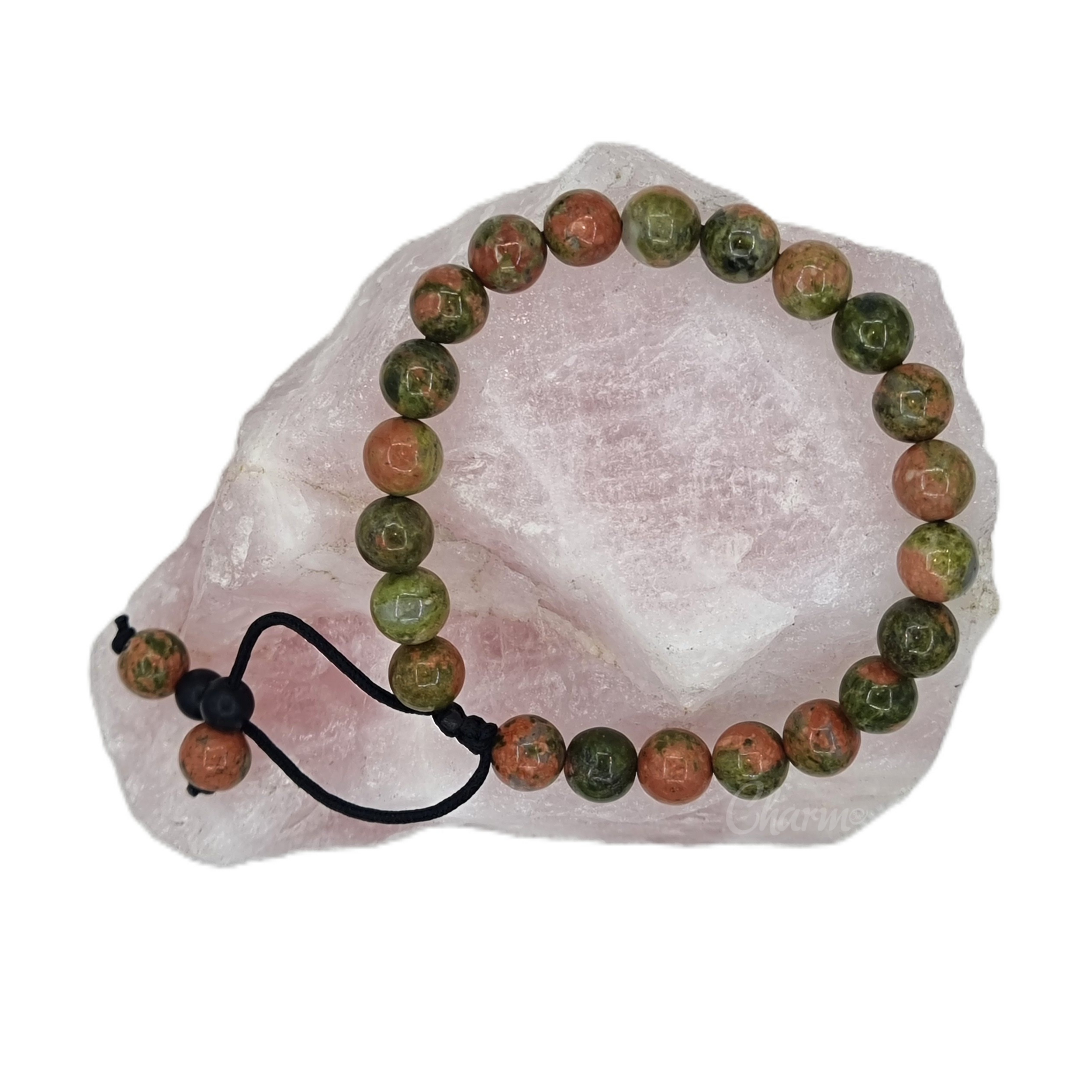 Gemstone Beaded Bracelet - Adjustable