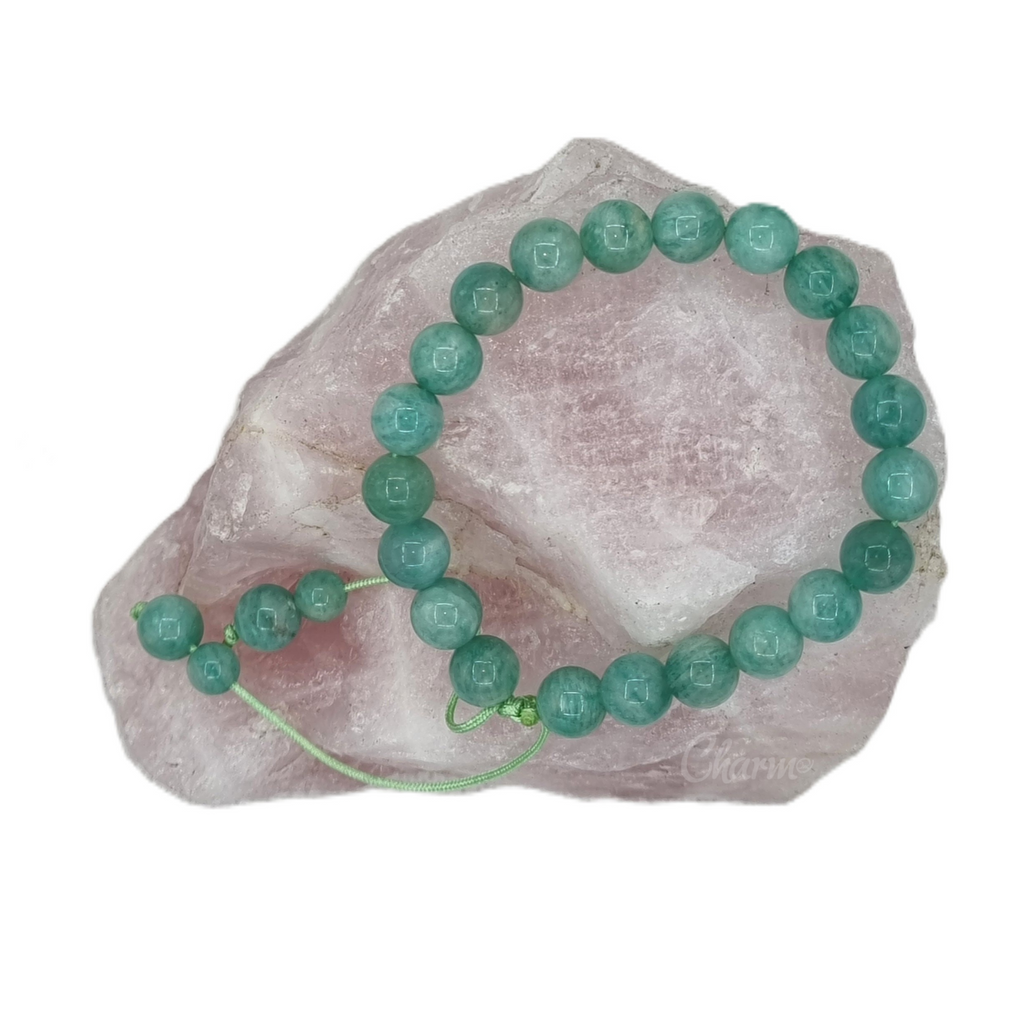 Gemstone Beaded Bracelet - Adjustable
