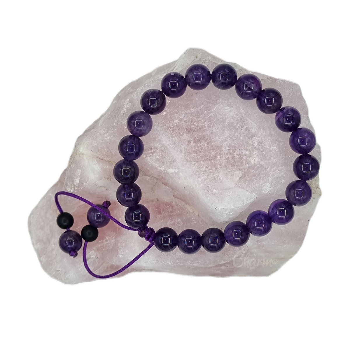 Gemstone Beaded Bracelet - Adjustable