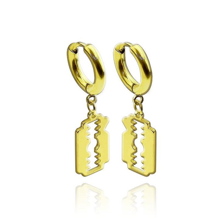 Stainless Steel Hoop - Blade Dangle