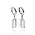 Stainless Steel Hoop - Blade Dangle