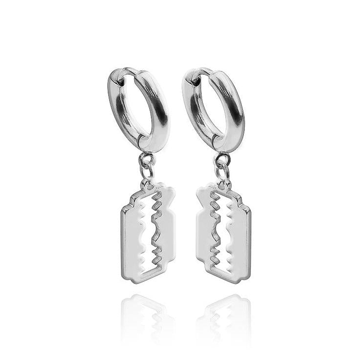 Stainless Steel Hoop - Blade Dangle