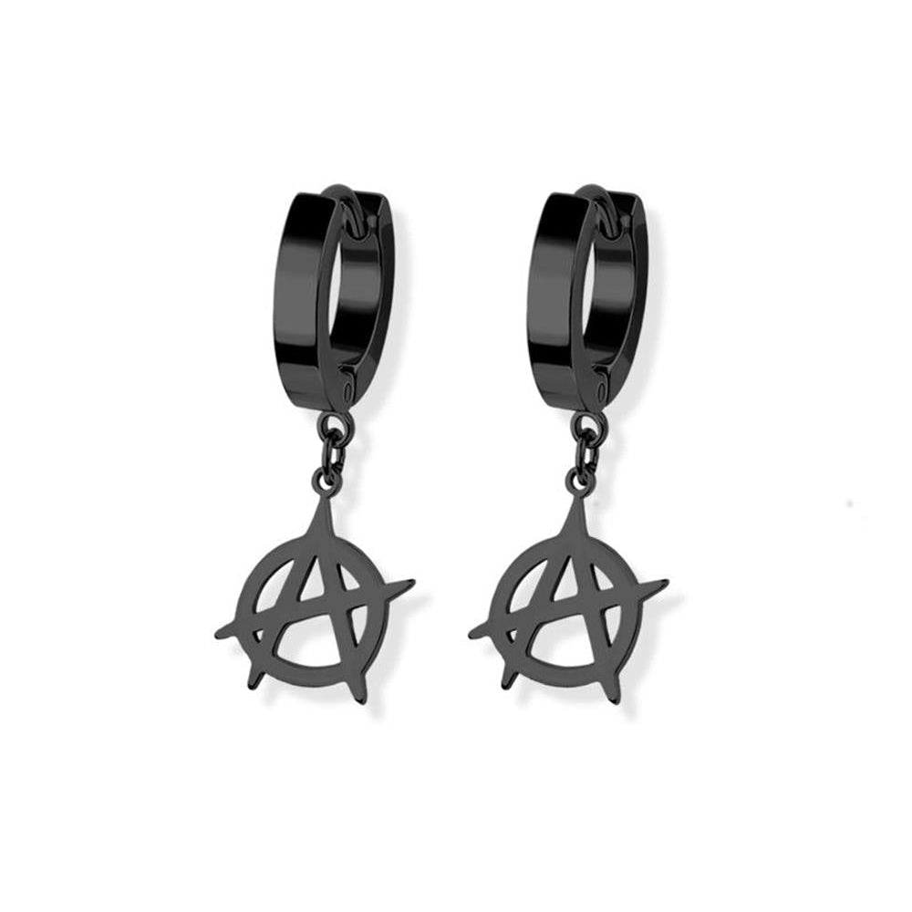 Stainless Steel Hoop - Anarchy Dangle