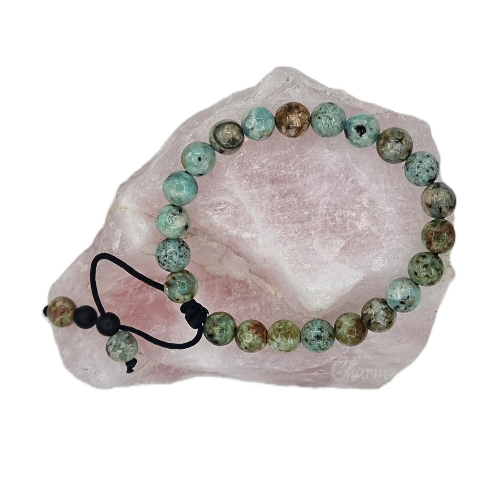 Gemstone Beaded Bracelet - Adjustable