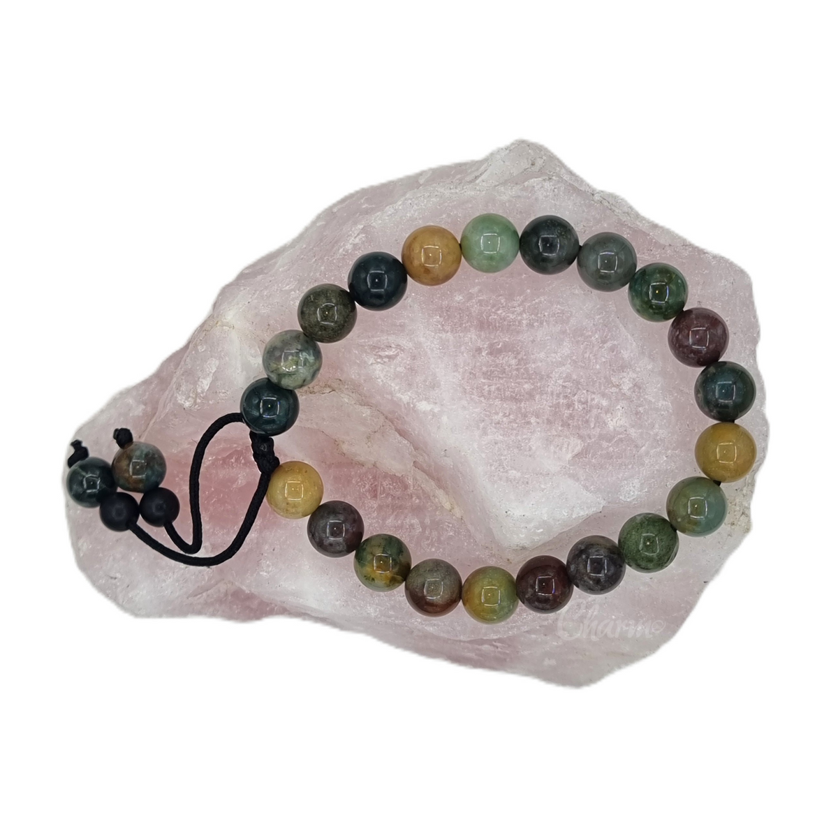 Gemstone Beaded Bracelet - Adjustable