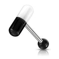 Surgical Steel Tongue Bar Acrylic Pill