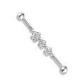Surgical Steel Industrial Bar Triple Flower Chain
