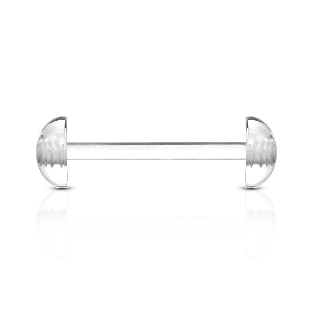 Acrylic Tongue Bar With Dome Ends