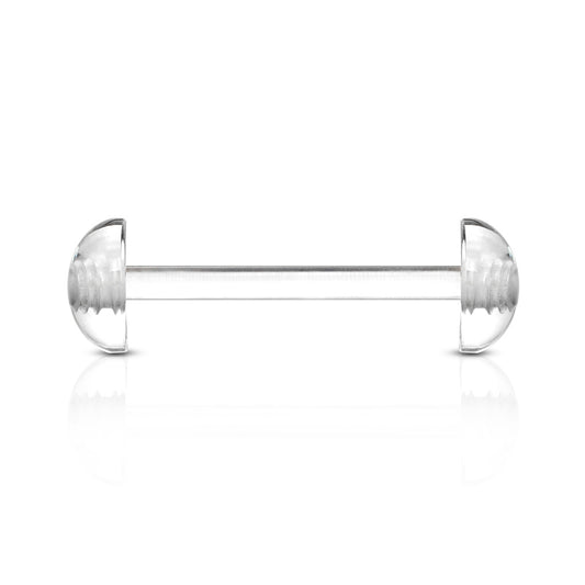 Acrylic Tongue Bar With Dome Ends