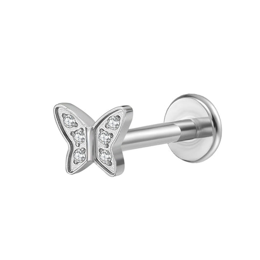 Titanium Labret - Butterfly