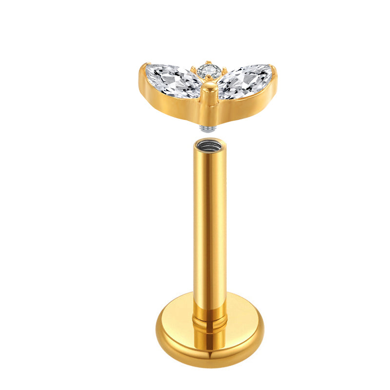 Titanium Labret - Lotus