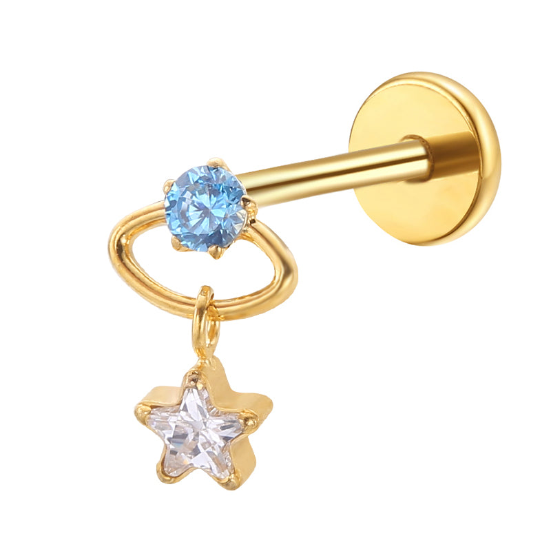Titanium Labret - Celestial Star