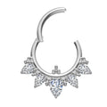 Teardrop CZ Decor Titanium Hinge
