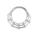 Web Titanium Hinged Ring