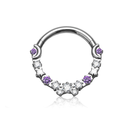 Celestial Titanium Hinged Ring