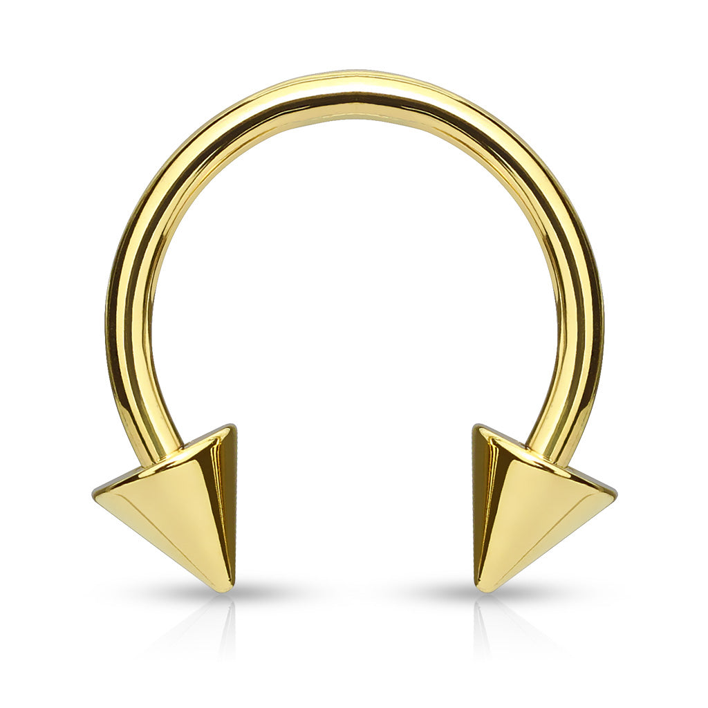 Surgical Steel 16g Spiked Horseshoe