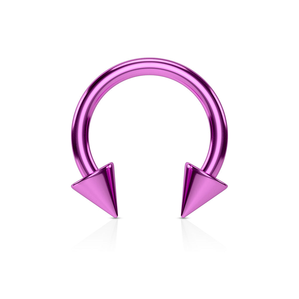 Surgical Steel 16g Spiked Horseshoe