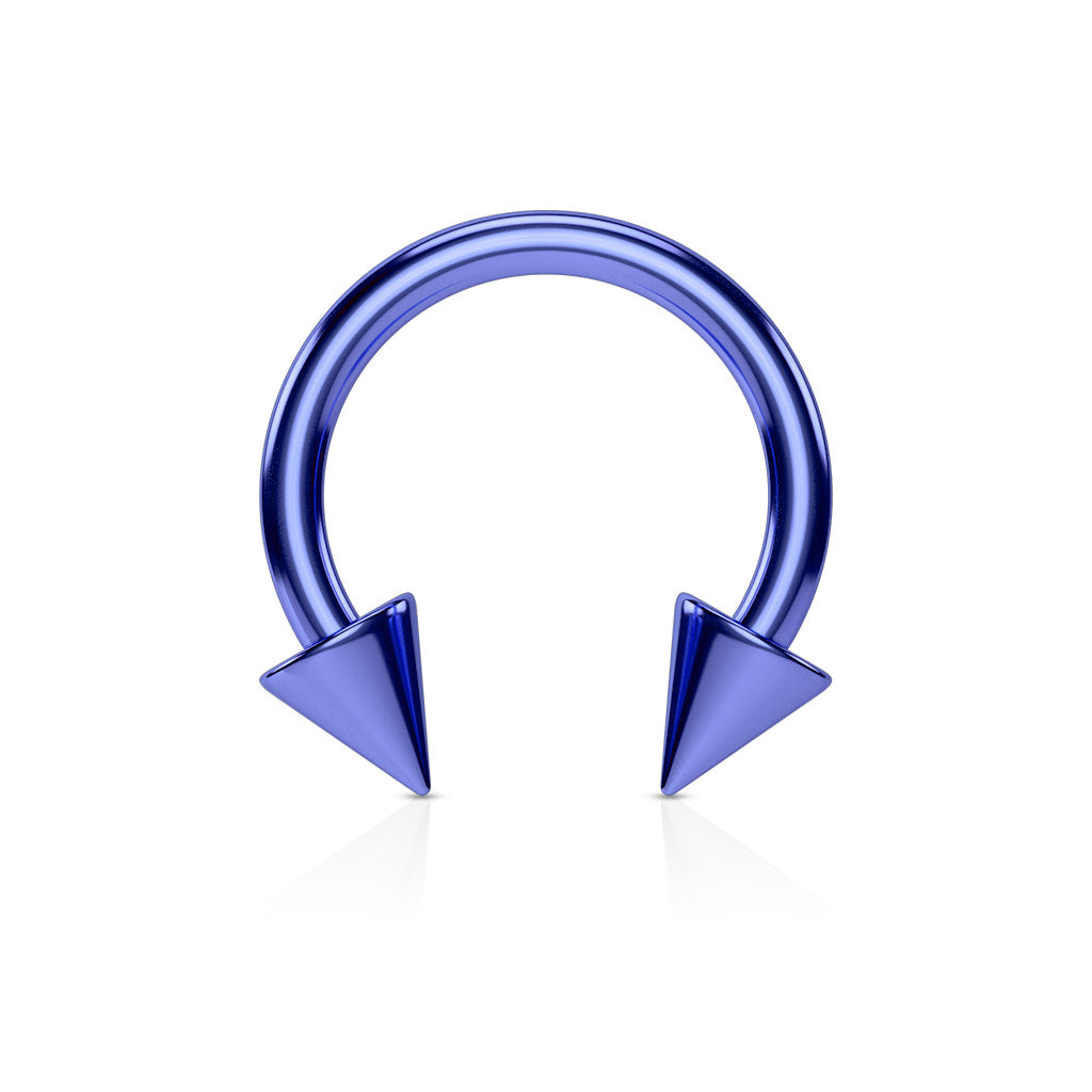 Surgical Steel 16g Spiked Horseshoe