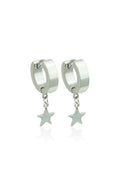 Stainless Steel Hoop - Star Dangle