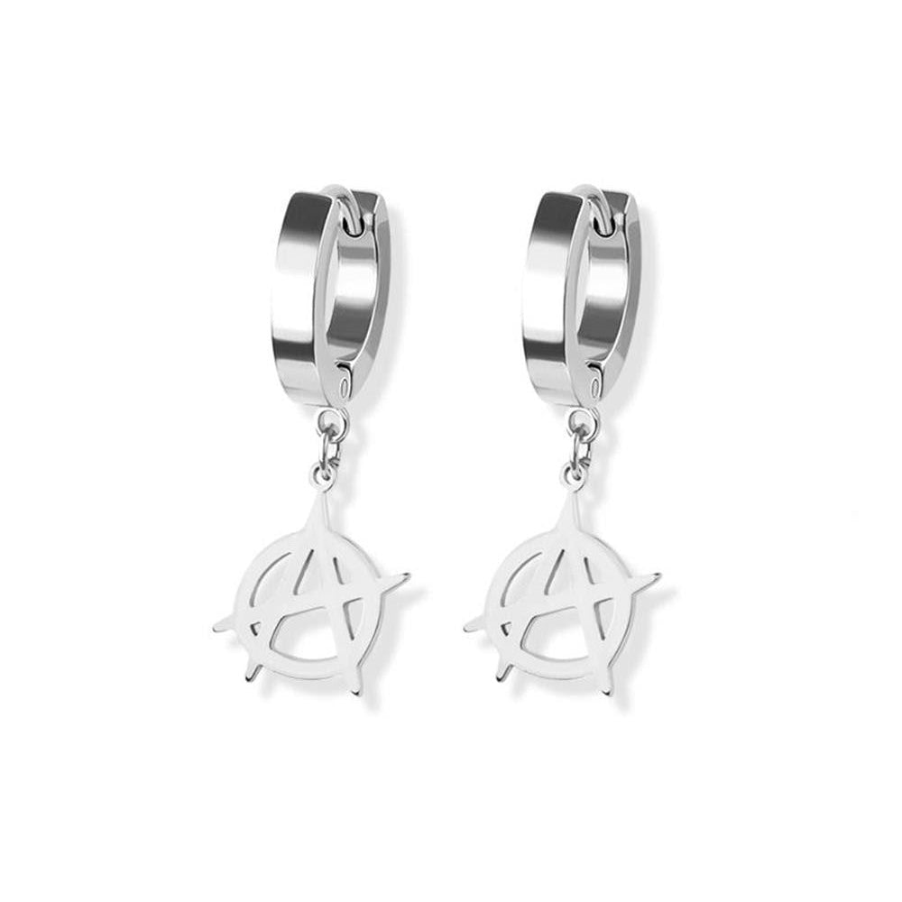 Stainless Steel Hoop - Anarchy Dangle