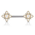 White Pearl Barbell - D4