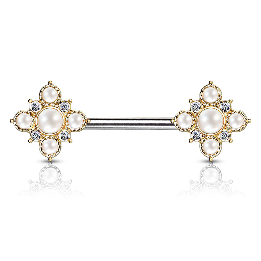 White Pearl Barbell - D4