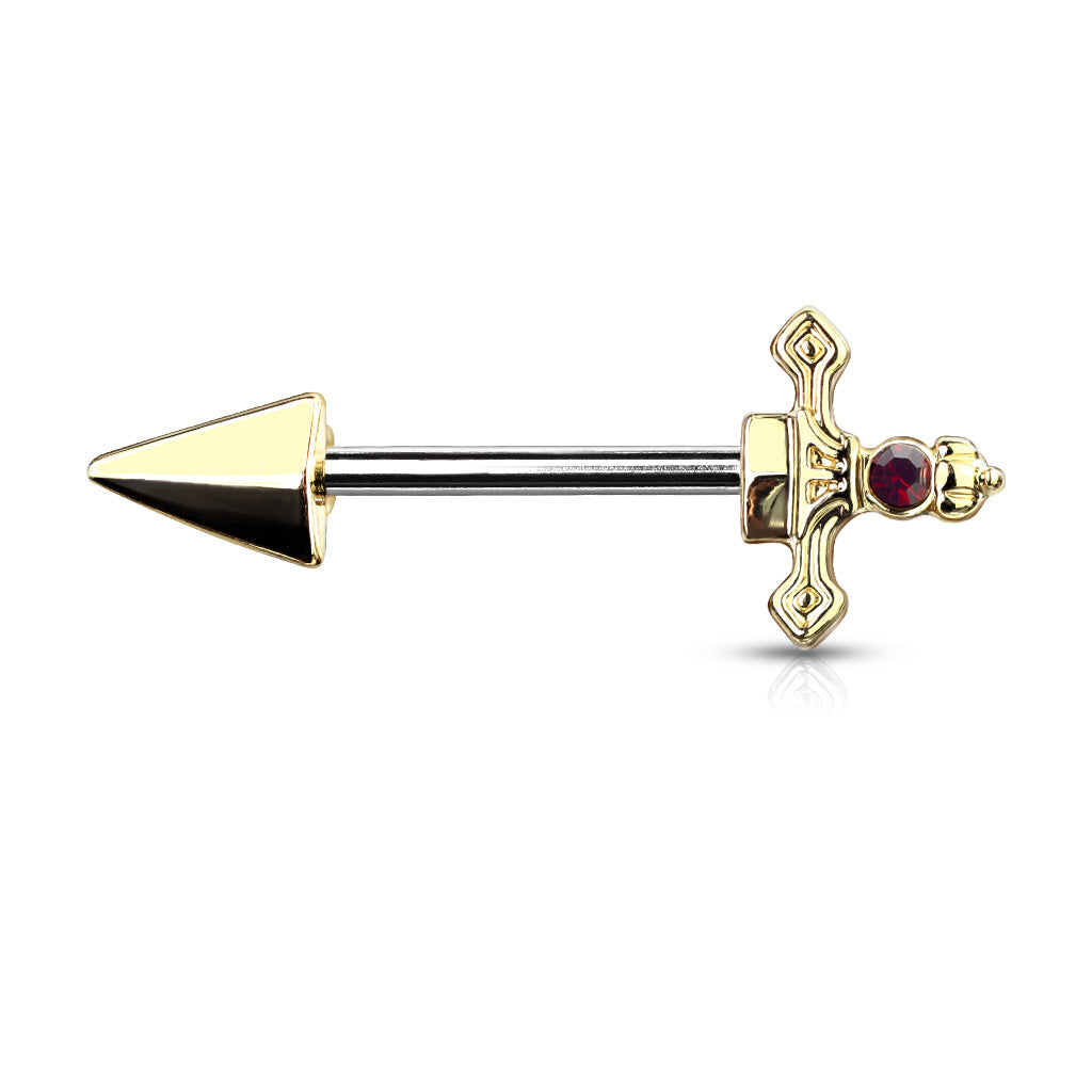 Surgical Steel Nipple Bar Dagger