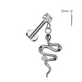 Dangle Snake Surgical Steel Labret