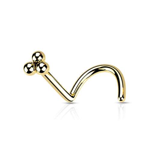 Ball Cluster Top Surgical Steel Nose Screw
