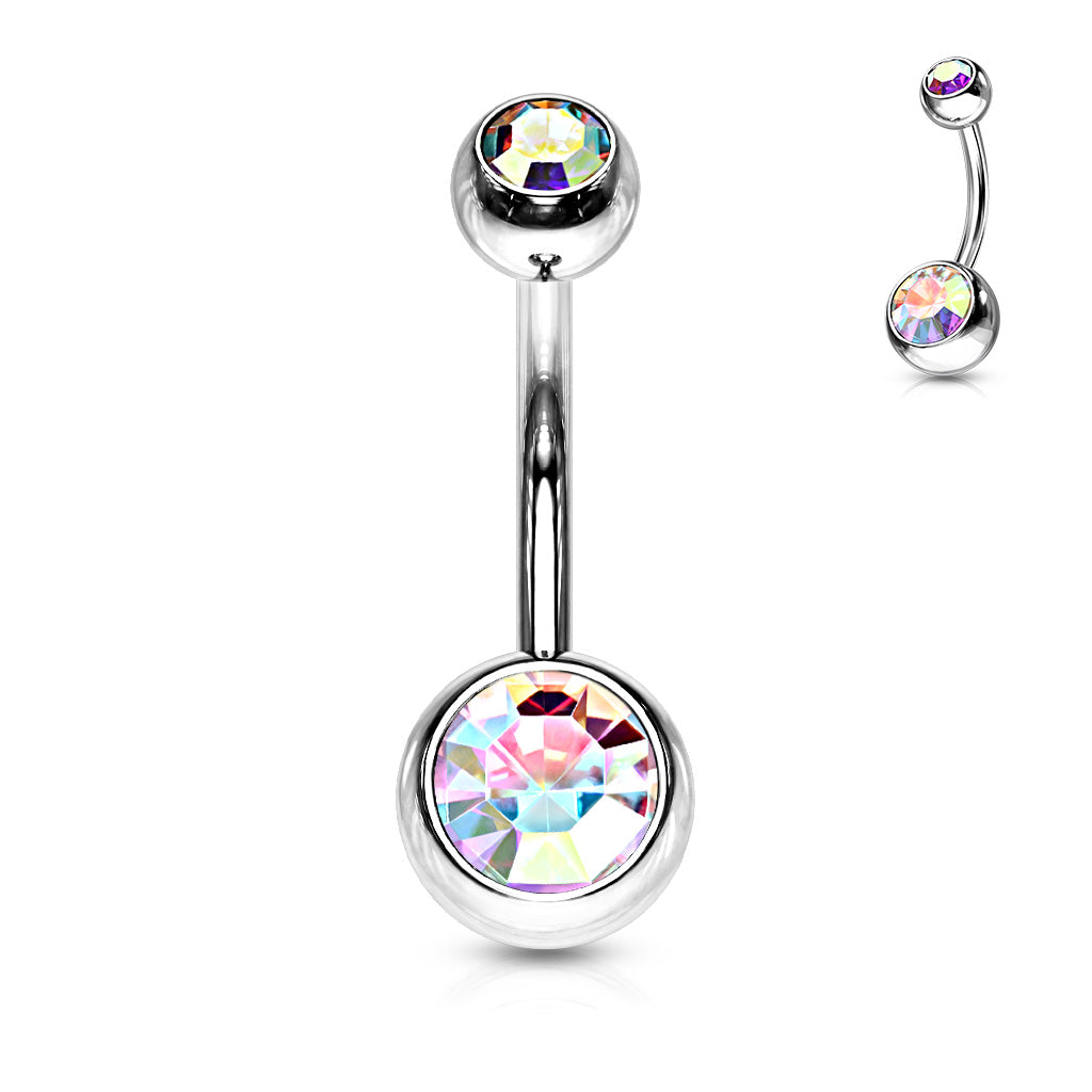 Surgical Steel Externally Threaded Belly Bar