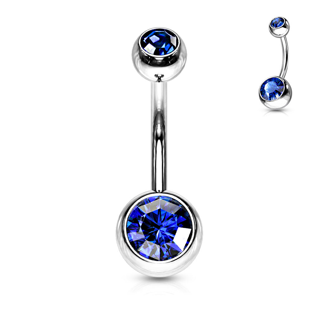 Surgical Steel Externally Threaded Belly Bar