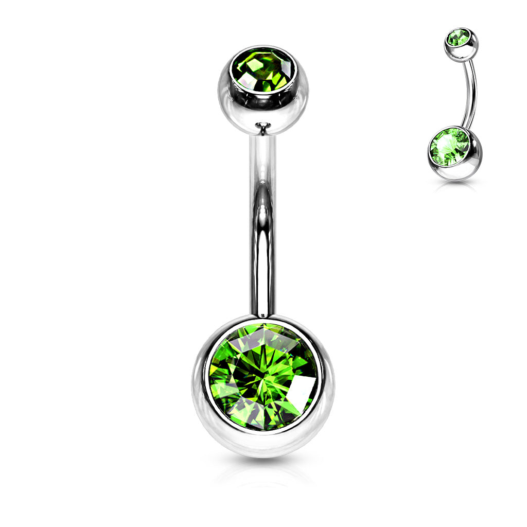 Surgical Steel Externally Threaded Belly Bar