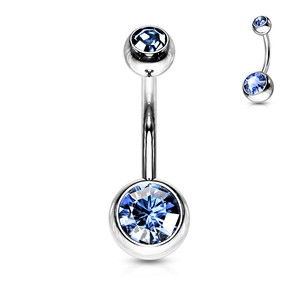 Surgical Steel Externally Threaded Belly Bar