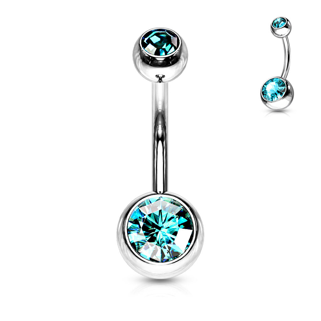 Surgical Steel Externally Threaded Belly Bar