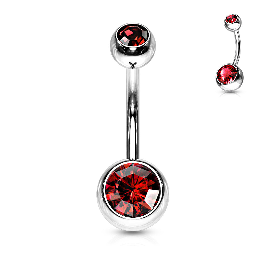 Surgical Steel Externally Threaded Belly Bar