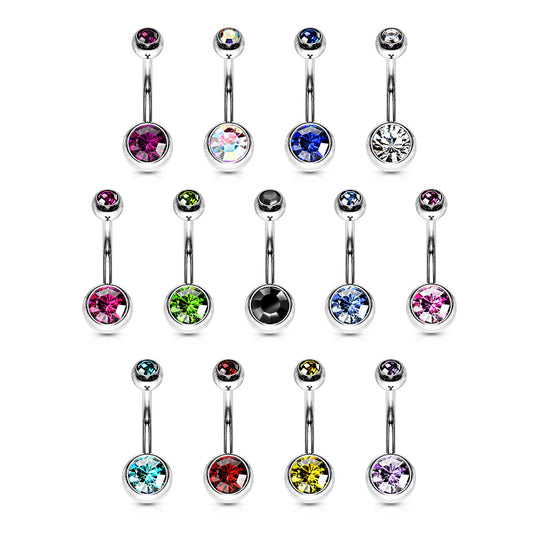 Surgical Steel Externally Threaded Belly Bar