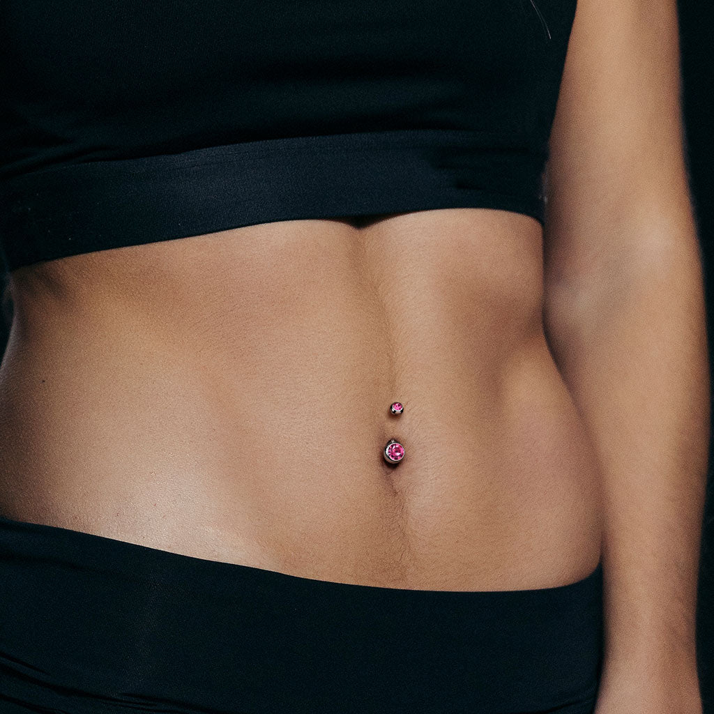 Surgical Steel Externally Threaded Belly Bar