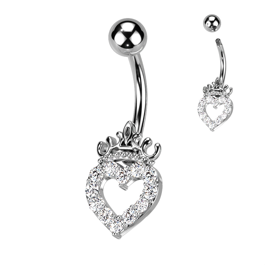 Tiara Heart Belly Bart - E9