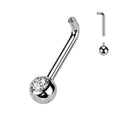 Titanium Internally Threaded "L" Bar