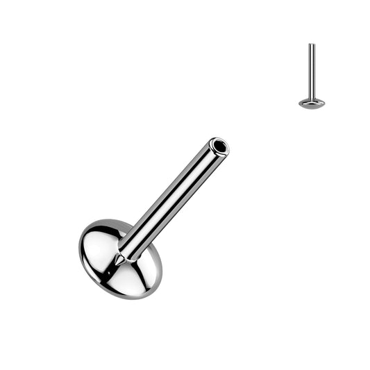 Titanium 20g Threadless Labret Base