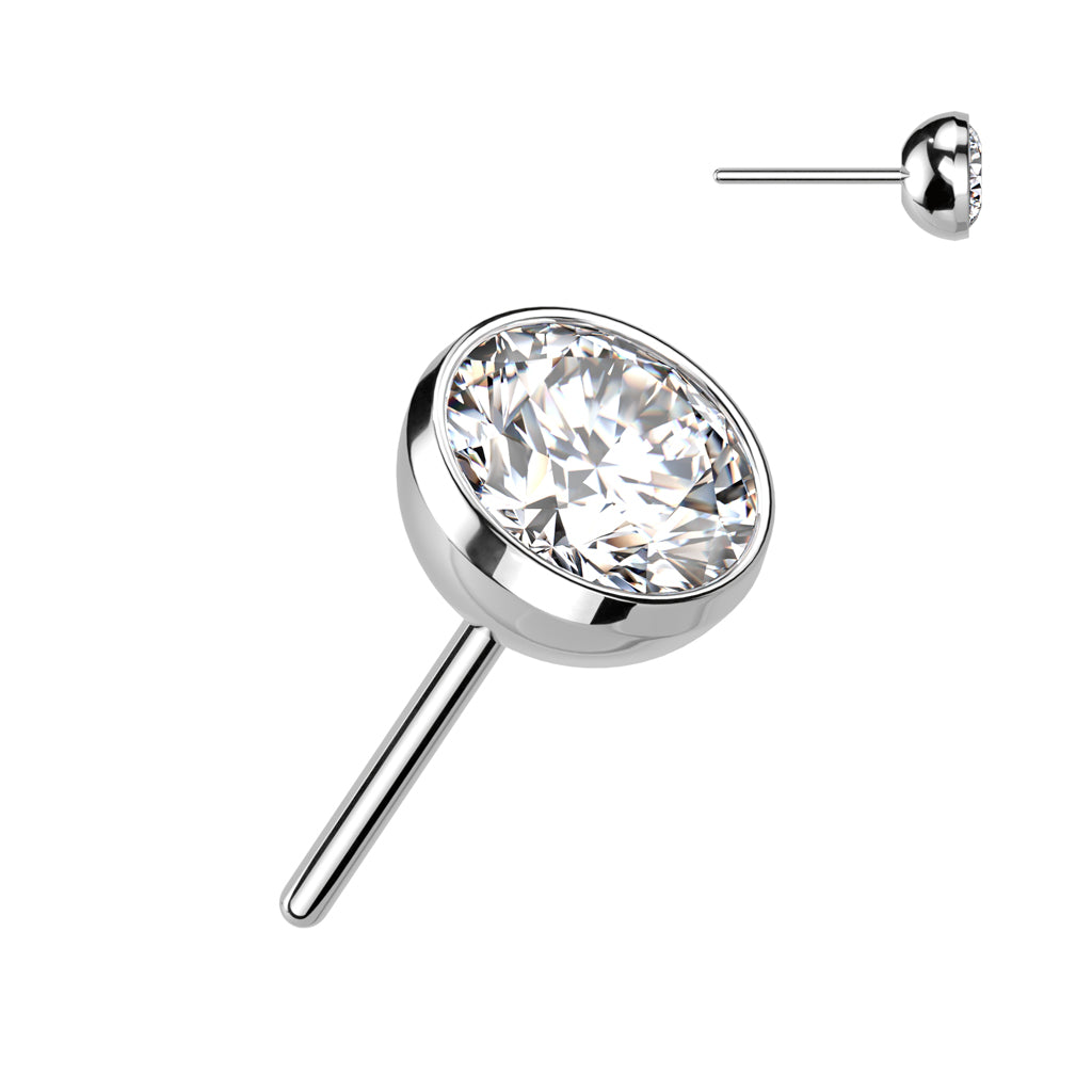 Titanium Threadless Bezel Set Top