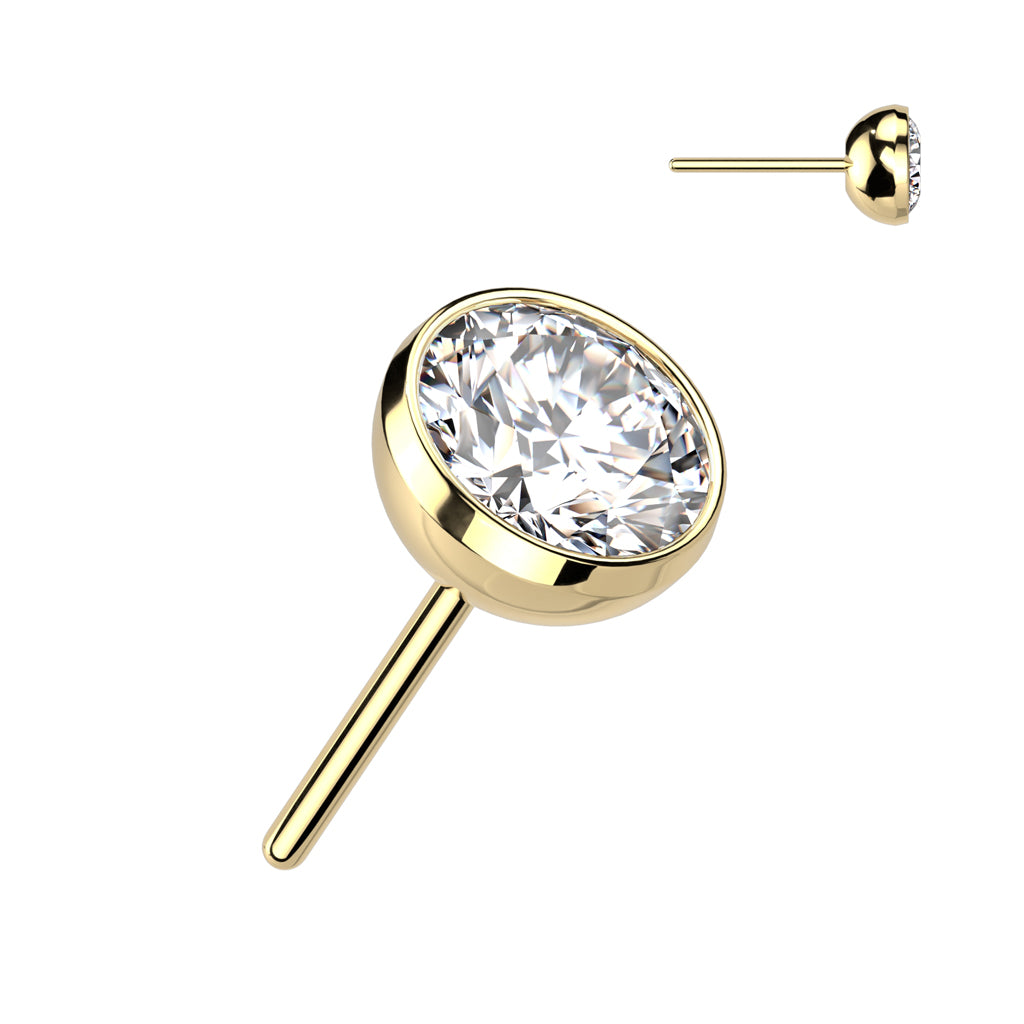 Titanium Threadless Bezel Set Top