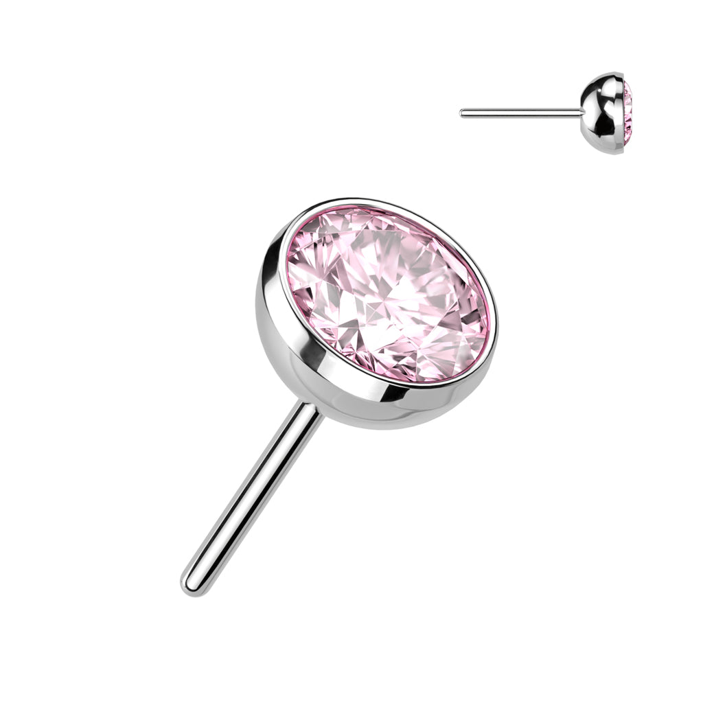 Titanium Threadless Bezel Set Top