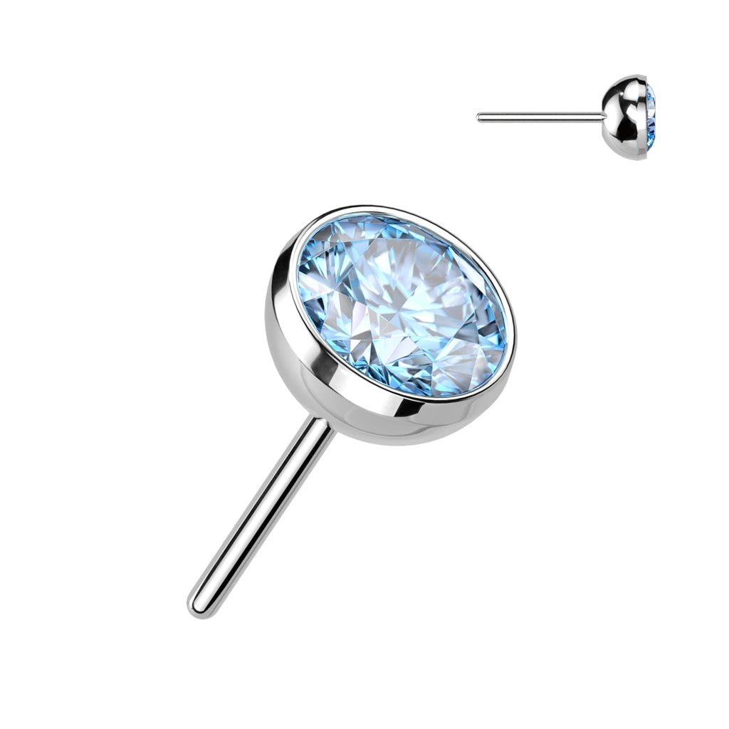 Titanium Threadless Bezel Set Top