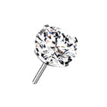 Titanium Threadless Prong Set Top