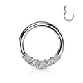 Forward Facing 5 CZ Hinged Ring