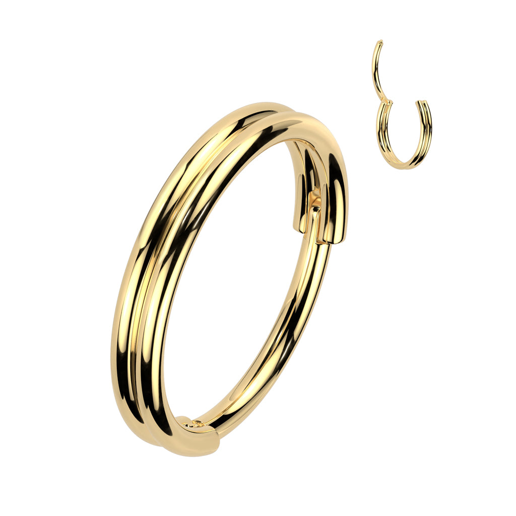 Double Line Hinged Nose Ring
