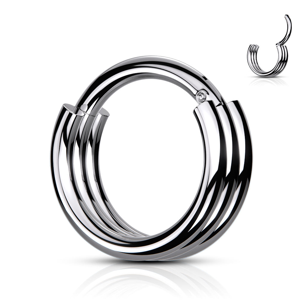 Triple Layered Hinged Ring