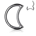 Crescent Moon Hinged Ring