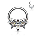 5 Marquise CZ Hinged Ring
